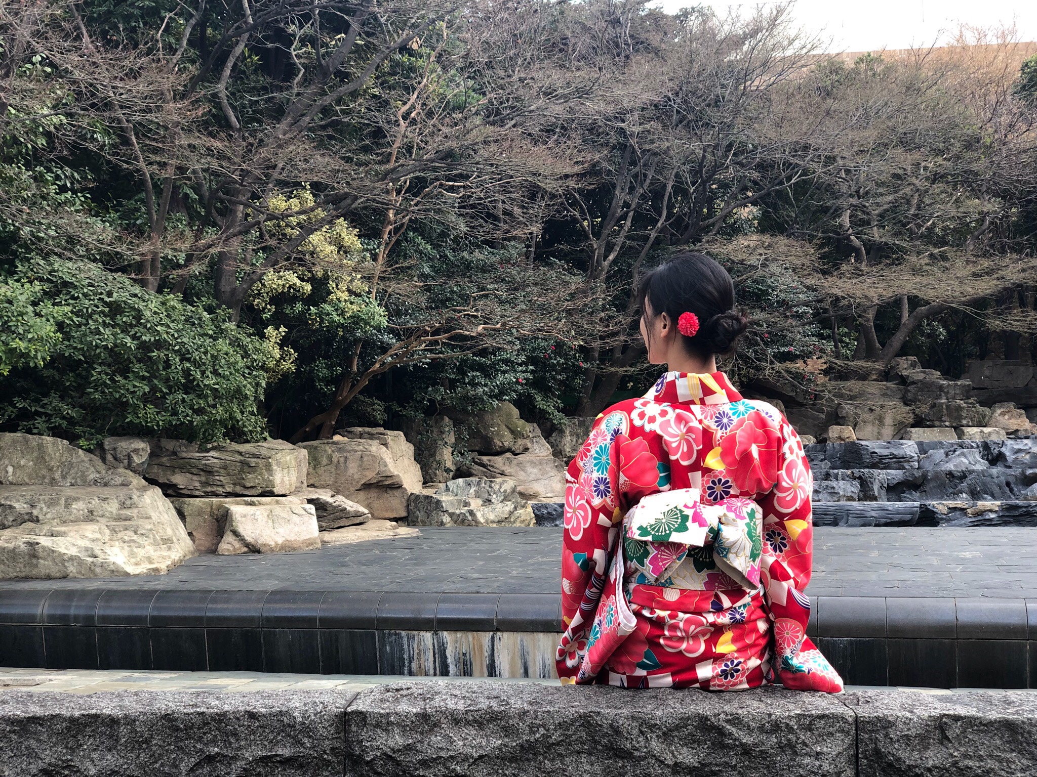 お着物でお出かけ♡