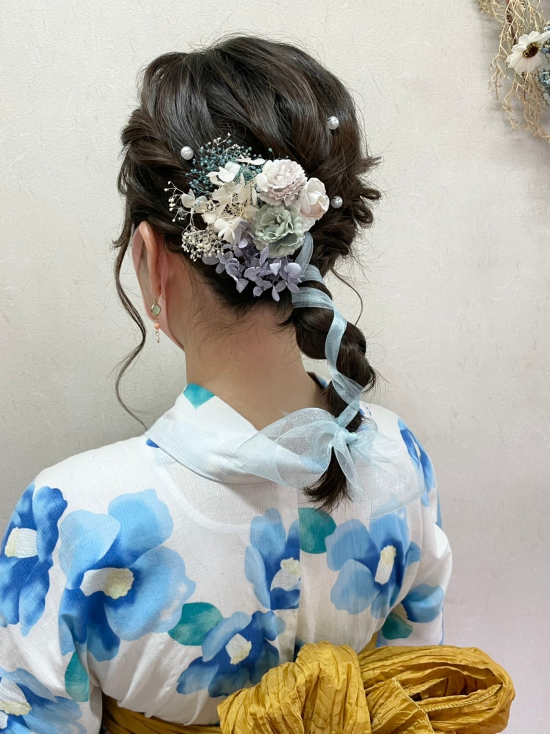 ドライフラワーで華やかに♪