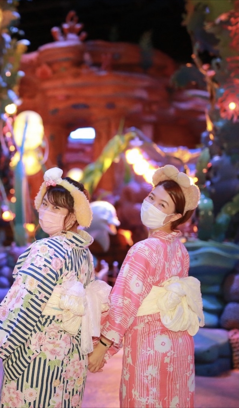 ディズニー×浴衣(兵児帯)♡