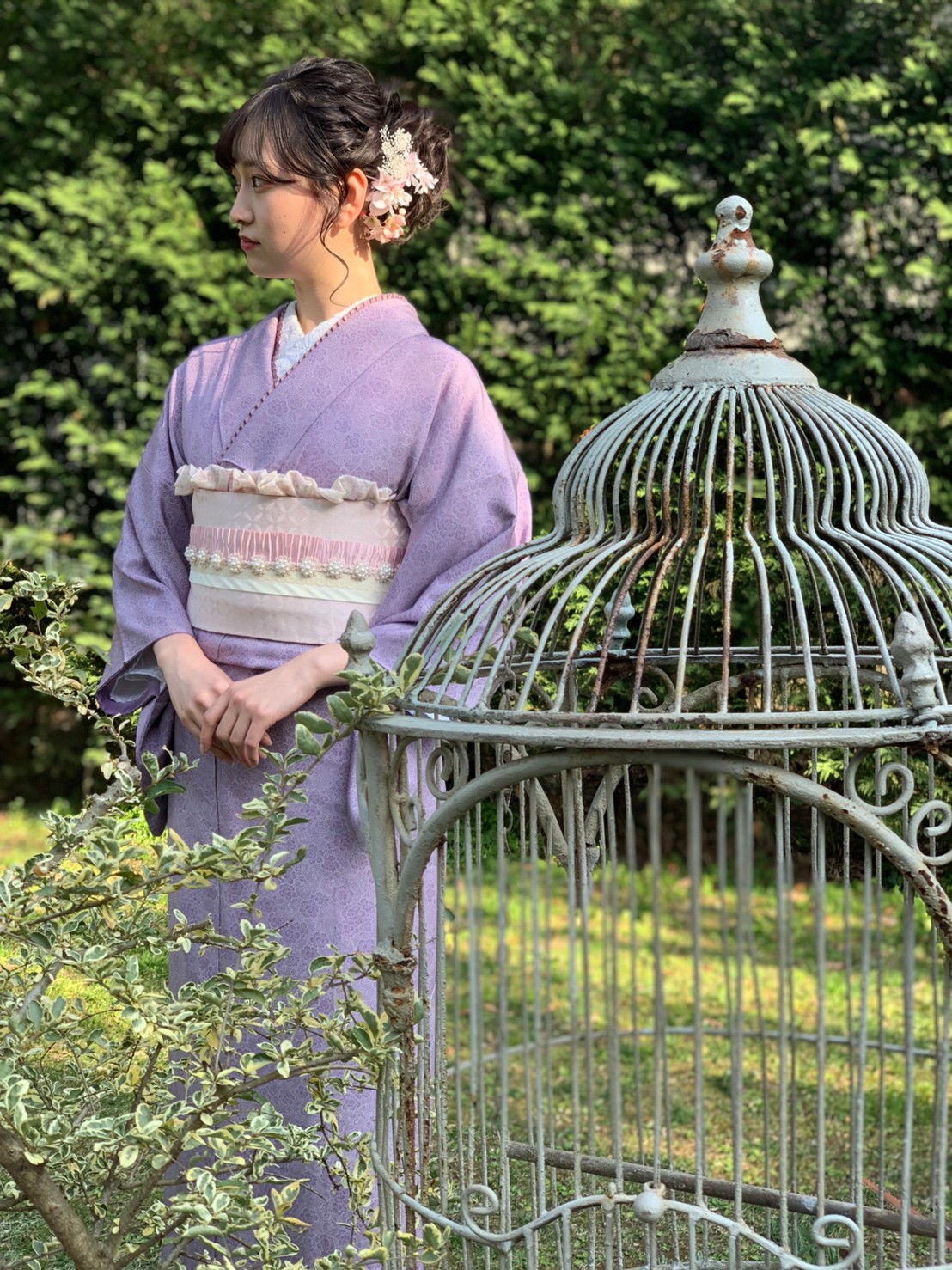 ちょっとしたお出かけにお着物いかがでしょうか?♡