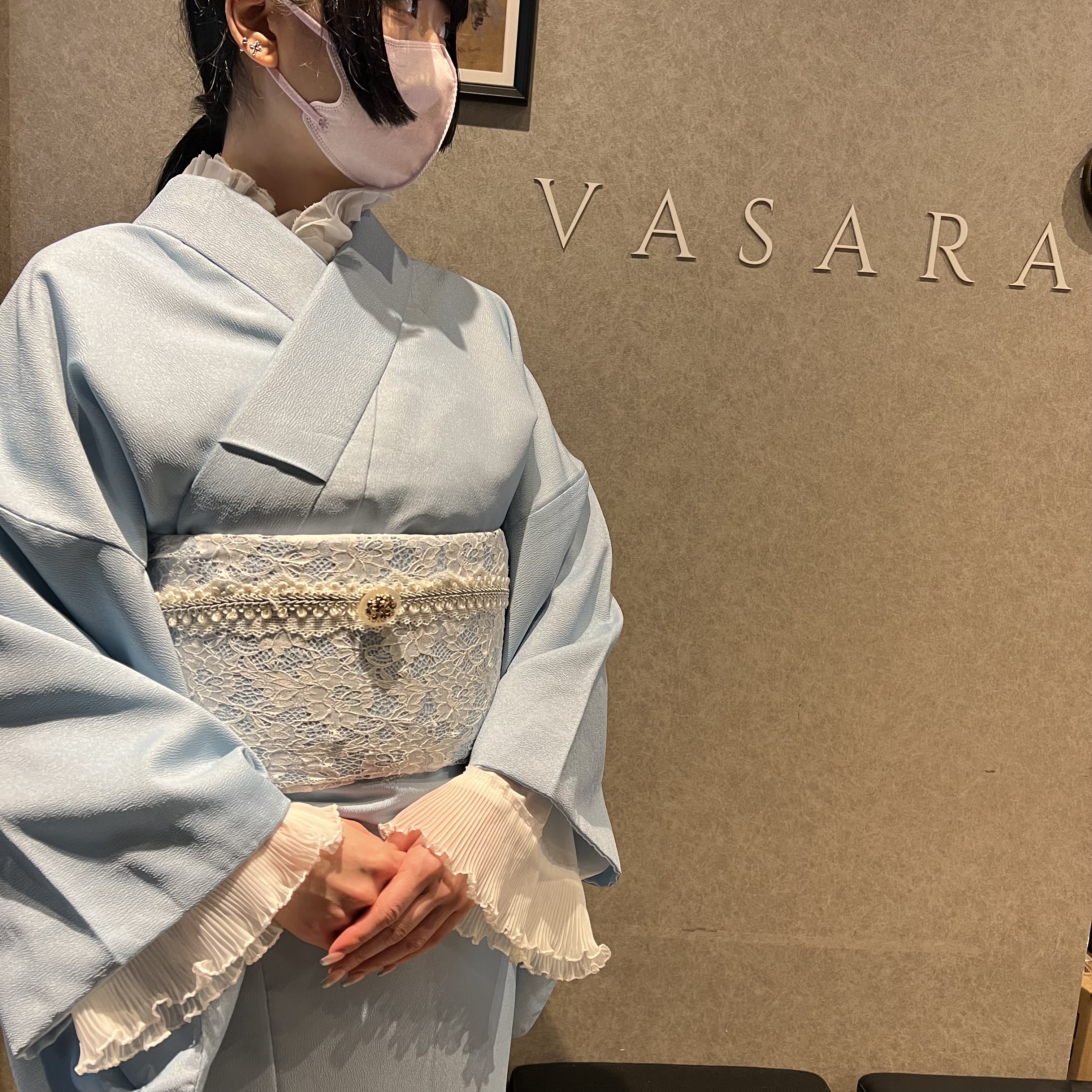 推しカラー着物