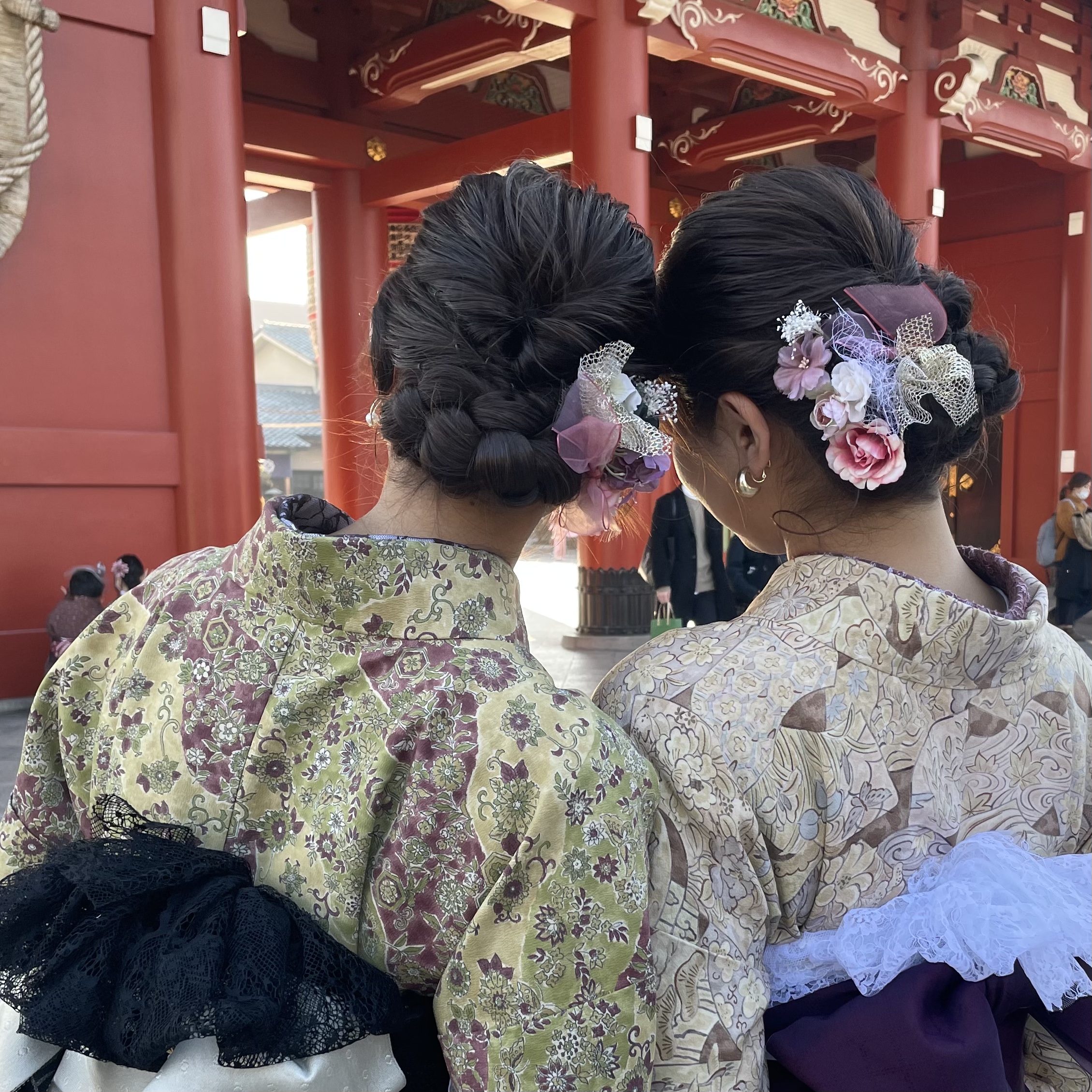 ヘアセットまでかわいく♡