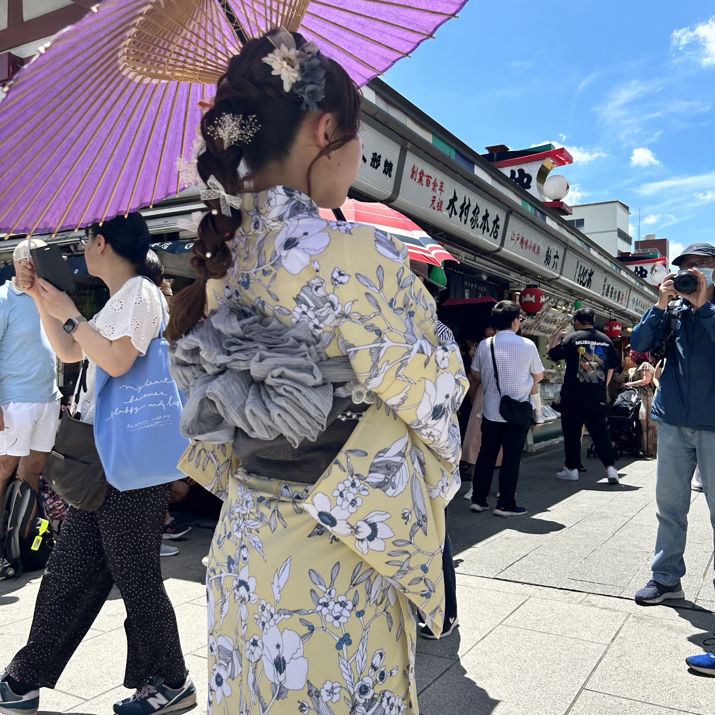 新作浴衣で浅草散策♪