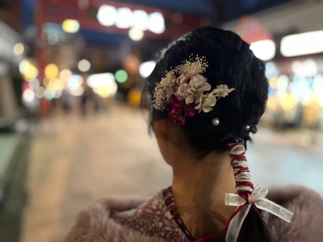 可愛いヘアと着物♡