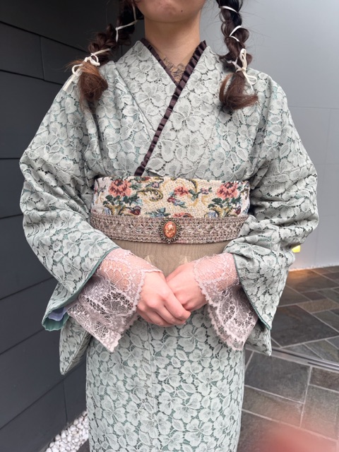 カラバリ豊富なレース着物♡