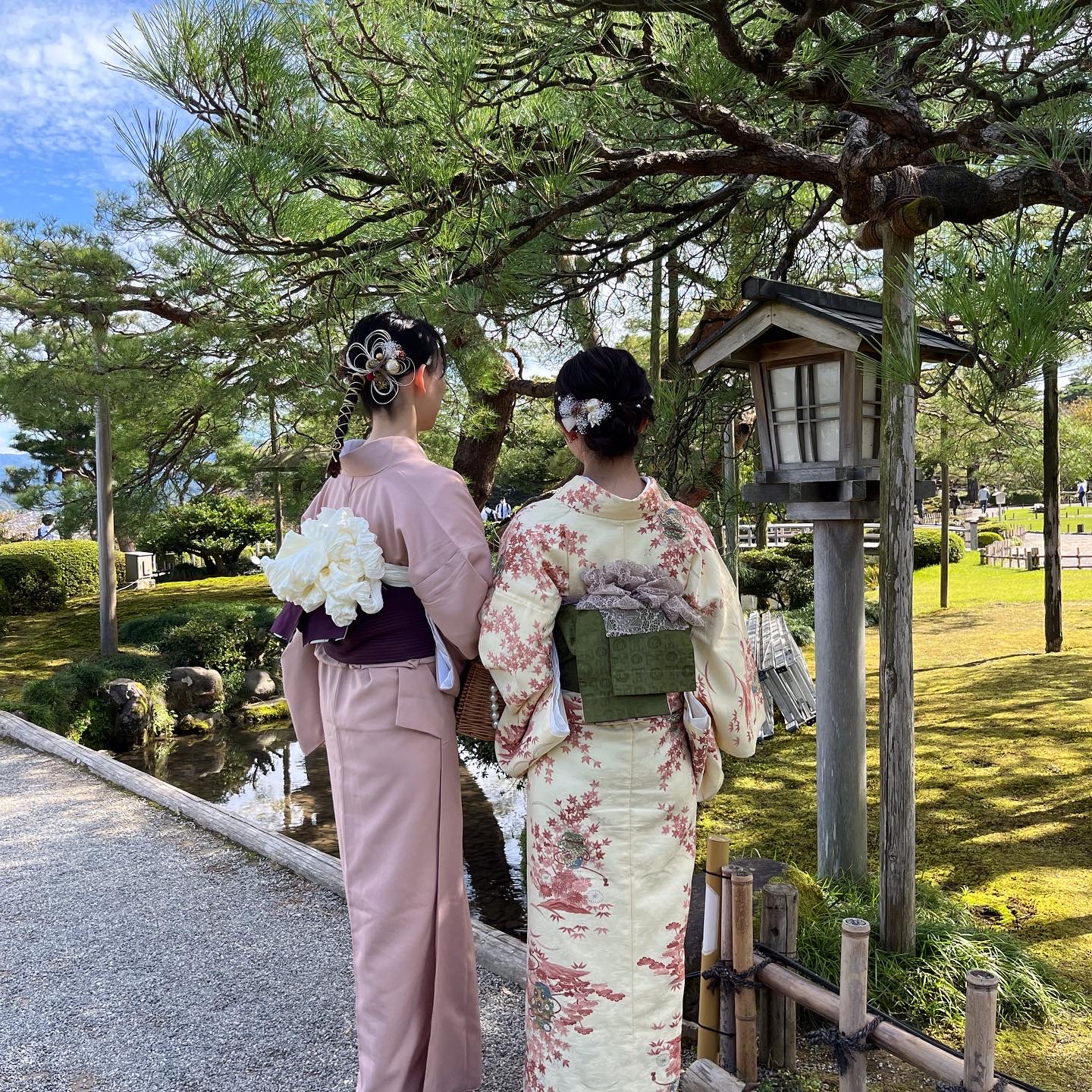 冬の金沢散策はお着物で♡
