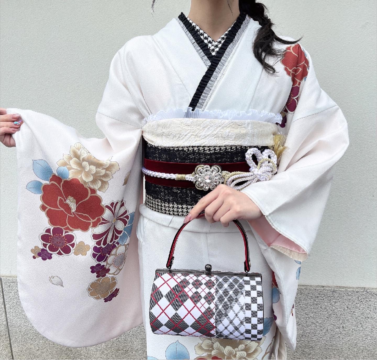 二尺袖で華やかに♡