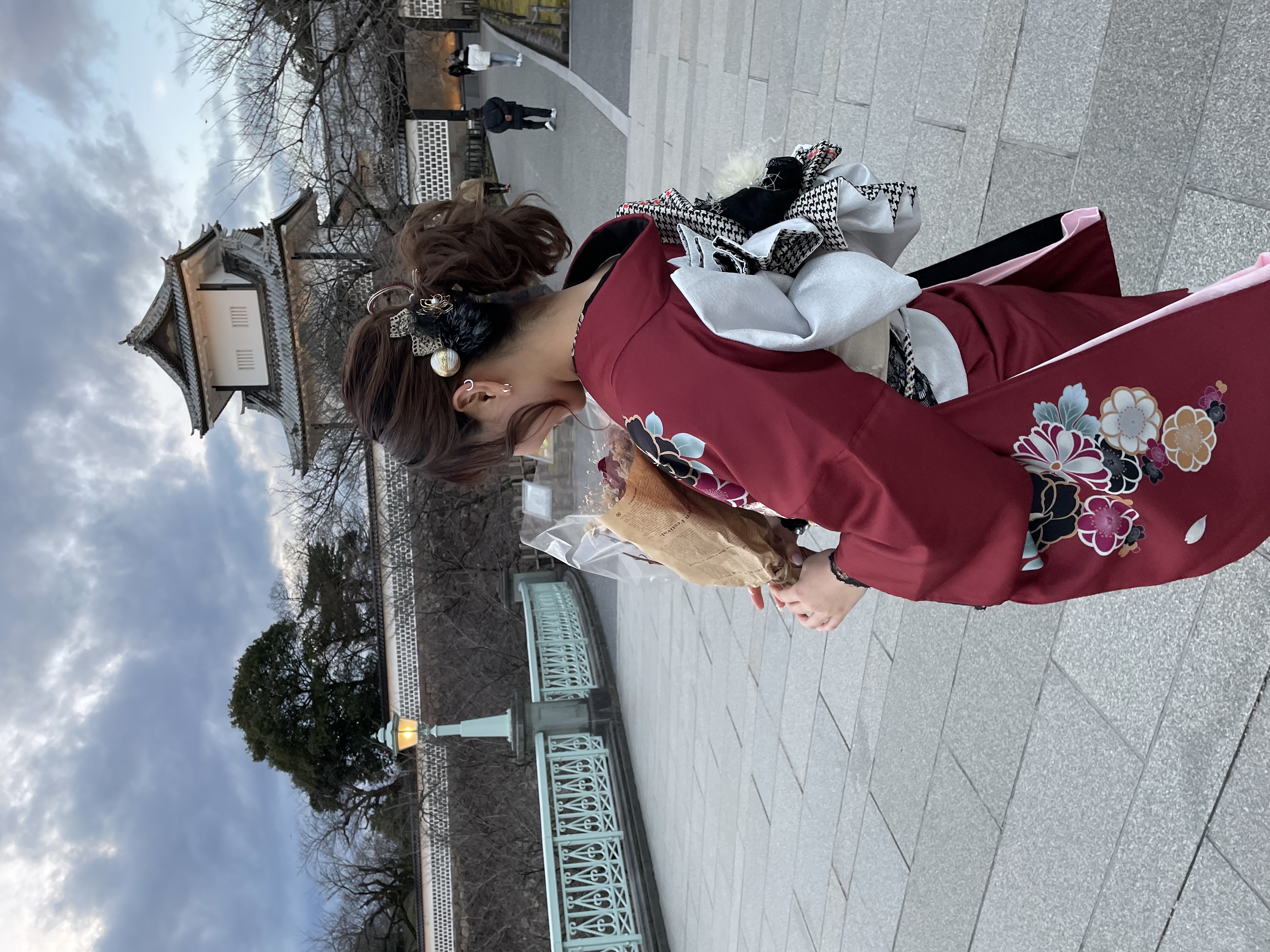 二尺丈着物でオシャレに