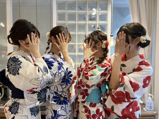 レトロ浴衣♡