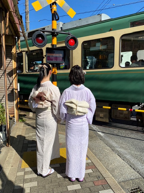 コーデ紹介　レース着物