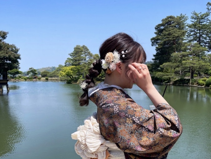 金沢兼六園店♡髪飾りオプションで華やかに✨